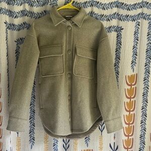 Button-Front Shacket